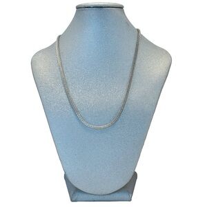 NINE WEST Necklace Snake chain Silver color Lobster claw closure Strong Like new